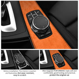 For BMW 3 Series F30 F31 F34 F35 3GT Car Center Console Multimedia Panel Trim Frame Sticker Interior Accessory Made of Alcant