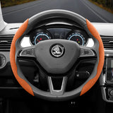 Anti-Slip Segmented Steering Wheel Cover for Skoda Cars