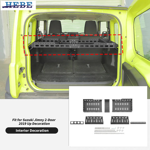 Aluminum Trunk Storage Box for Suzuki Jimny 2-Door Car Interior Accessory HEBE