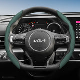 Wavy Sports Leather Steering Cover for Kia