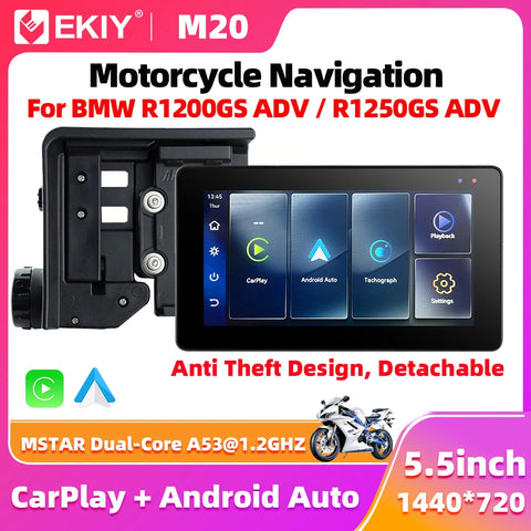 Digital Dashboard Wireless CarPlay for BMW R1200GS/R1250GS Android Head Unit EKIY