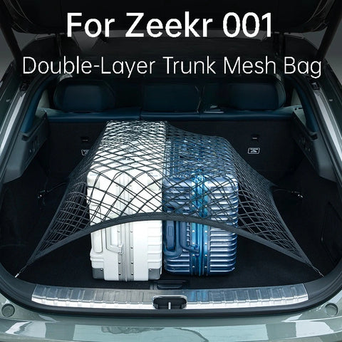 Zeekr 001 21-25 Car Trunk Cargo Net Elastic Storage Mesh Anti Slip Luggage Fixing Accessories Car Storage Accessory OEM