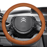 Ultra-Thin Leather Steering Wheel Cover for Citroen