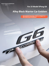 For Xpeng G6 2025 Blackened Car Logo Exterior Black Warrior Badge Accessories Car Interior Accessory OEM