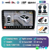 2K QLED Android 15 Head Unit for Audi A3 S3 RS3 2003–2013