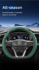Seat Suede Snap-On Steering Wheel Cover Ibiza Leon