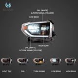 Headlight LED Sequential for Toyota Tundra 14-20 Car Interior Accessory Vland