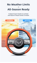Suede Snap-On Steering Cover for Wuling Hongguang