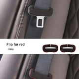 Leather Seat Belt Buckle Cover for Ssangyong Car Interior Accessory LINGLUYANG