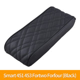 Leather Console Armrest Mat Seat for Smart Fortwo 451
