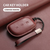 Car Key Case Cover Shell For Lynk & Co Z10 Z20 900 Max Pro Ultra Genuine Leather Remote Key Bag Cover Protector Keychain Hold