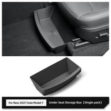 Under Seat Storage Box for Tesla Model Y Launch 2025 Juniper Car Organizer Case Drawer Tray Accessories