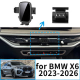 Stable Clip-On Screen Phone Mount for BMW X6 2023–2026 Car Phone Holder CATUSIKI
