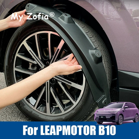 For Leapmotor B10 2025 2026 Car Mud Guard Rear Fender Antifreeze Mudguards Mudflaps Black Exterior Mudguard Accessories Mudgu