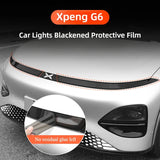 For Xpeng G6 Xiaopeng G6 Lamp Film Front And Rear Car Lights Blackened Color Changing Protective Film Car Interior Accessory