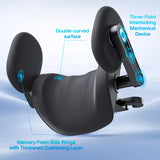 3-in-1 Car Headrest & Neck Support Pillow with 6-Way Adjustable Headrest Accessory NONE