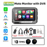 Motorcycle GPS Monitor Wireless CarPlay & TPMS