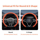 Premium Suede Steering Wheel Cover for VW Golf/Jetta Car Interior Accessory Hocasen
