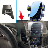 Clip-On Wireless Charging Phone Mount for Ford Fiesta 2009–2014 Car Phone Holder CATUSIKI