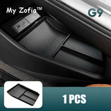 For Xpeng XiaoPeng G9 2023 2024 2025 Car Armrest Storage Box Center Console Organizer Container Storage Box ABS Pad Accessories