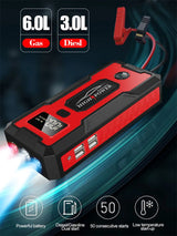 1000A Peak Car Jump Starter, Portable 12V Air Pump Tire Inflator with Power Bank and LED Light Jump Starter Minus Two
