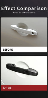 Carbon Fiber Door Handle Cover for Toyota GR86 BRZ Car Interior Accessory GMUNI