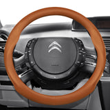 Ultra-Thin Leather Steering Wheel Cover for Citroen