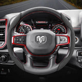 Anti-Slip Suede Steering Wheel Cover for Ram 1500