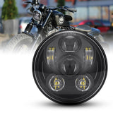 5.75 Inch LED Motorcycle Projector Headlight Led Hi/Lo Beam for Harley Sportster 1200 883 Touring Scrambler Headlamp Accessor