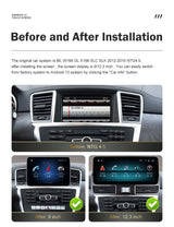 Android 13 GPS Navigation Display for Mercedes-Benz ML GL 2012-2015 Android Head Unit wincago