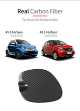 Fuel Tank Cap Carbon Fiber Cover for Smart 453 Car Interior Accessory GMUNI