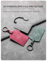 Car Remote Key Case Cover For Leapmotor C16 B01 C10 C11 Sheep Suede Car Key NFC Card Protector Shell Kychain Holder Accessories