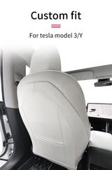 Leather Seat Back Protector Kick Mats for Tesla 3 Y