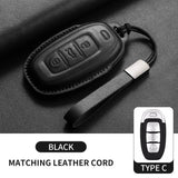 Leather Car Key Case Cover Shell Fob For Hongqi
