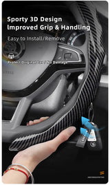 Steering Wheel Cover Carbon Fiber for Skoda Octavia Car Interior Accessory Hocasen
