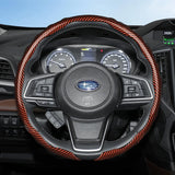 Subaru Carbon Fiber Steering Wheel Cover Black