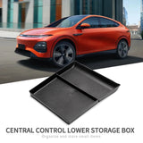 Center Console Storage Box for Xpeng G6 2023 2024 Car Central Lower Layer Tray TPE Organizer Accessories Tidying Interior Acc