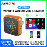 2in1 Wireless CarPlay Android Auto Adapter Universal CarPlay Adapter AKAMATE