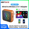 2in1 Wireless CarPlay Android Auto Adapter Universal