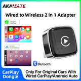 Wireless CarPlay Android Auto Adapter Universal Car Dongle CarPlay Adapter AKAMATE