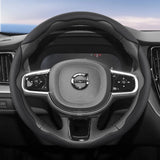 Breathable Faux Leather Steering Wheel Cover for Volvo