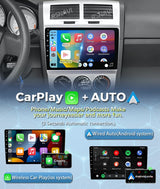 Android 15 Multimedia Stereo with GPS for Dodge Caliber 2007–2012 Android Head Unit RSNAVI