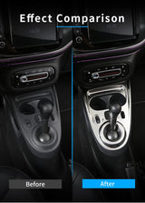 Gear Shift Panel Trim Stainless Steel for Smart 453 Car Interior Accessory GMUNI