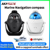 Spherical LED Marine Compass for Boat RV Universal Car Interior Accessory OEM