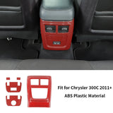 Interior Trim Cover Red Carbon Fiber for Chrysler 300C