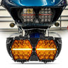 Motorcycle Led Headlight for Harley Touring Road Glide FLTR 2015-2023 High/low Beam Amber DRL 12v Led Light Headlamp Accessories