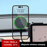 Phone Holder and Magnetic Wireless Charger for Tesla Model Y 3 2024 Cybertruck