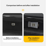 Glovebox USB Hub for Tesla Model 3 Highland 2024 and Model Y Launch / Juniper 2025 Digital Display Splitter Glove Box Docking
