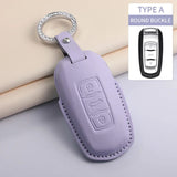 Car Key Case Cover for Geely New Coolray 2023-2025 X6 Emgrand Global Hawk GX7 PU Leather Car Keychain