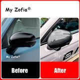 For LEAPMOTOR B10 2025 2026 Car Style Rearview Mirror Cover Trim Protect Kit Rear View Mirror Rain Eyebrow Frame ABS Accessor